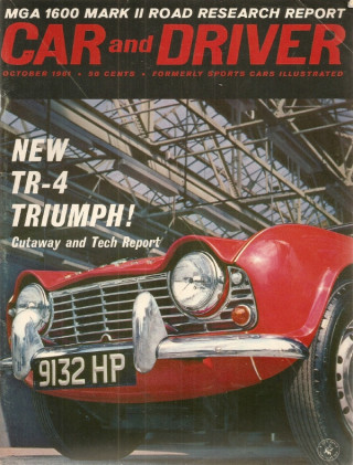 CAR & DRIVER 1961 OCT - VW 1500, TR-4, SADLER Mk. V